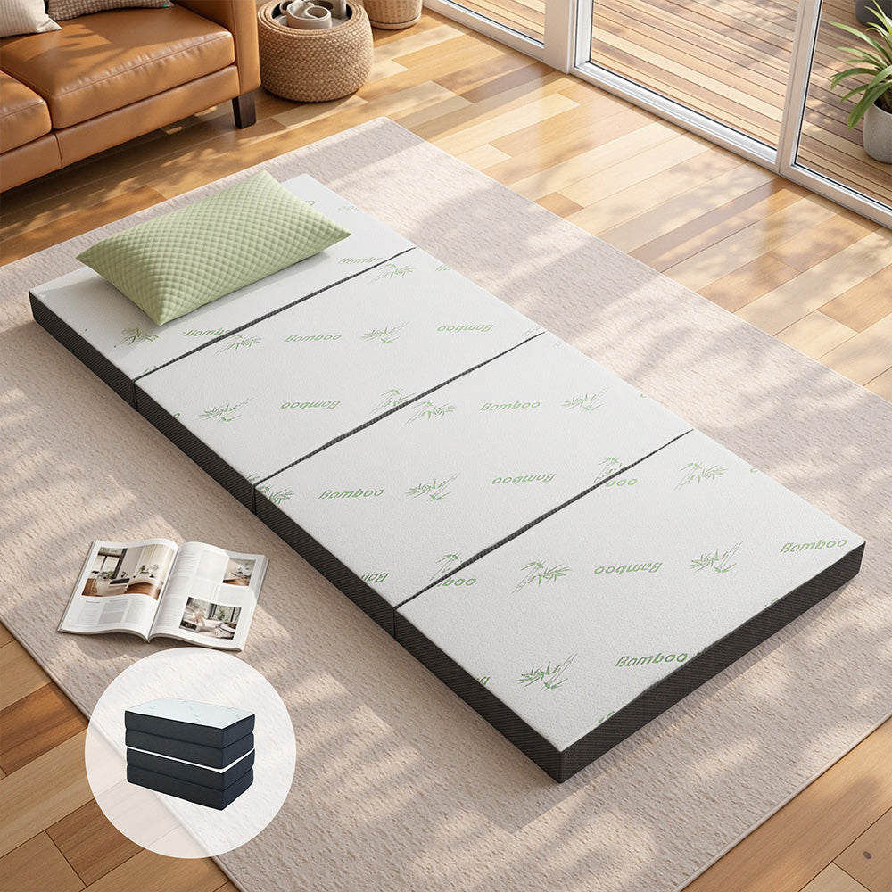 Giselle Bedding Foldable Mattress Folding Foam Sofa Bed Mat Bamboo