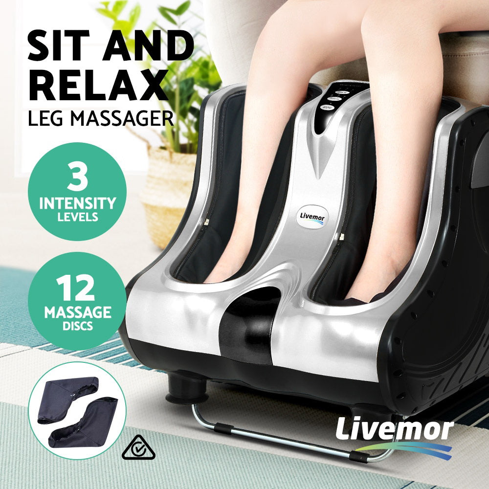 Livemor Foot Massager Massagers Shiatsu Electric Roller Ankle Calf Leg Kneading