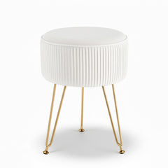Artiss Ottoman Foot Stool Vanity Velvet Round Free Delivery