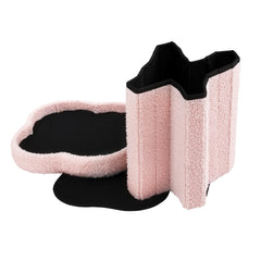 Artiss Storage Ottoman Foot Stool Foldable Pink - Free Delivery