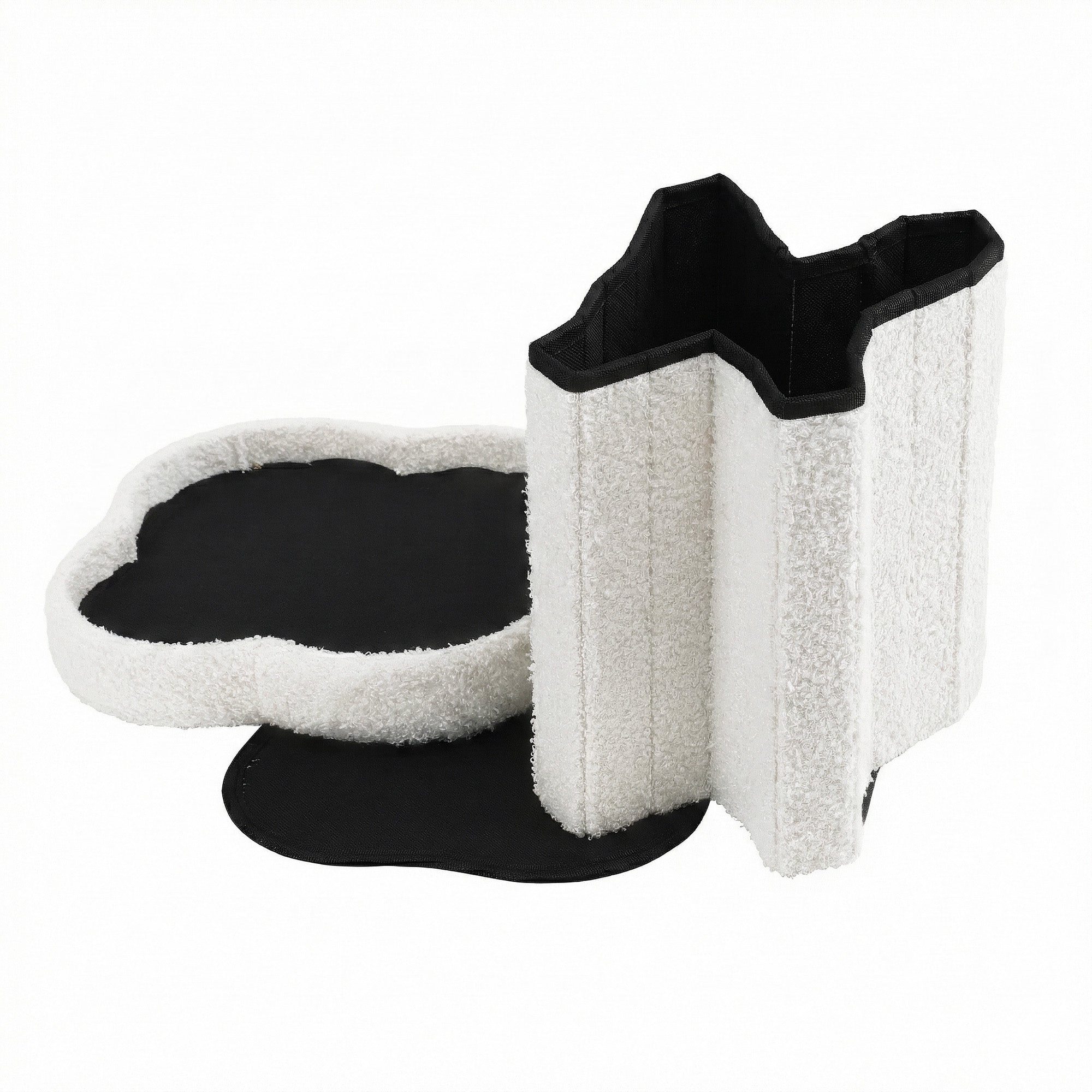 Artiss Storage Ottoman Foot Stool Foldable White - Free Delivery