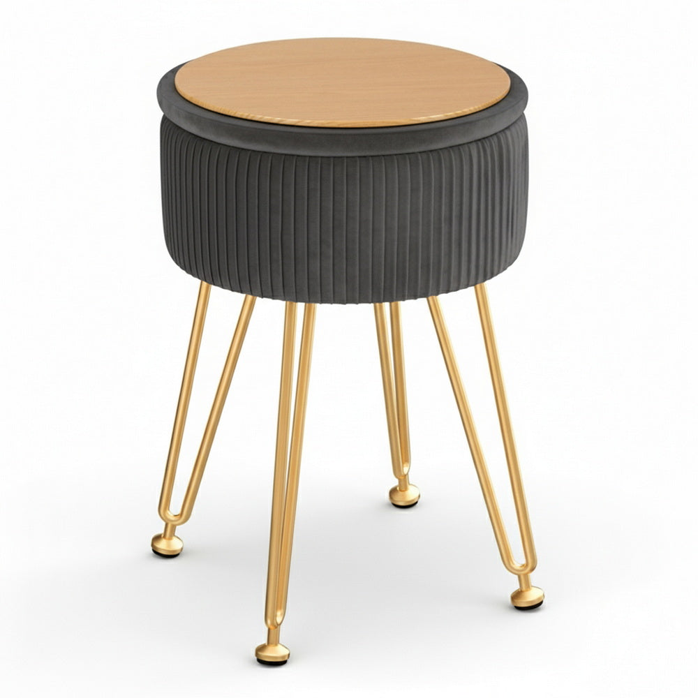 Artiss Ottoman Storage Foot Stool Vanity Velvet Free Delivery