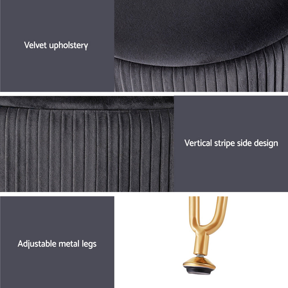 Artiss Ottoman Storage Foot Stool Vanity Velvet Free Delivery