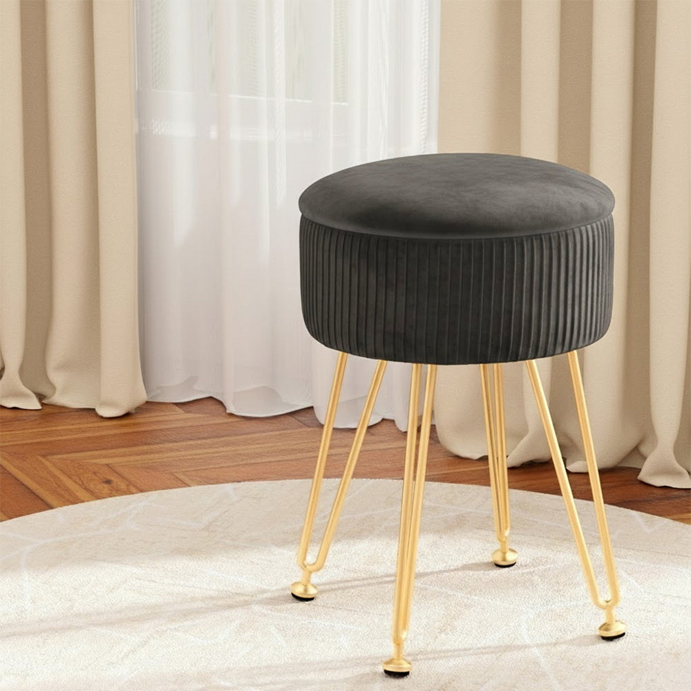 Artiss Ottoman Storage Foot Stool Vanity Velvet Free Delivery