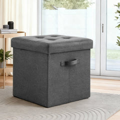 Artiss Storage Ottoman Rest Foot Stool Foldable Free Delivery