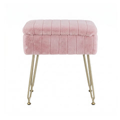 Artiss Storage Ottoman Vanity Foot Stool Pink