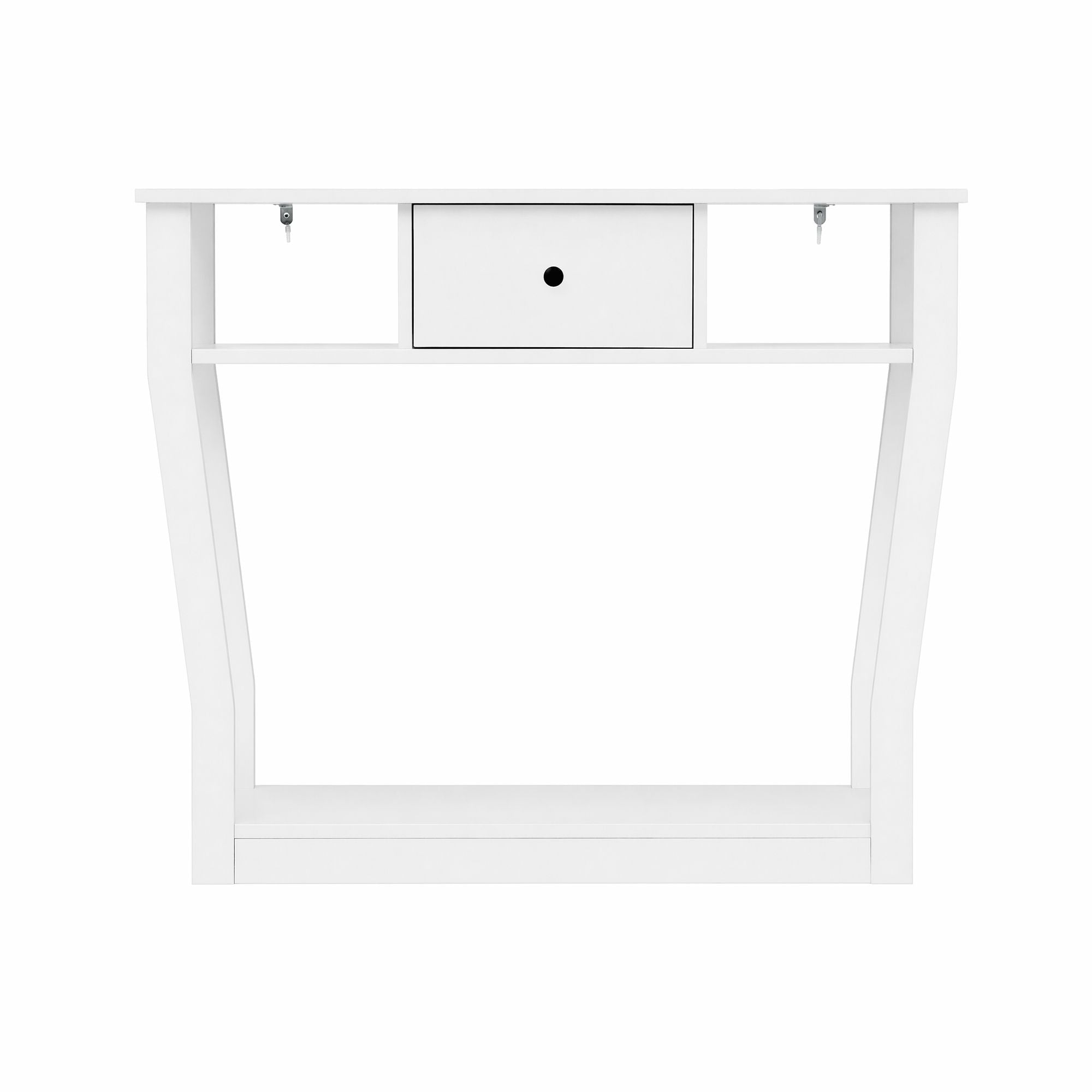 Artiss Console Table Entryway Hallway Sofa Side Table Drawer Shelf 100CM White