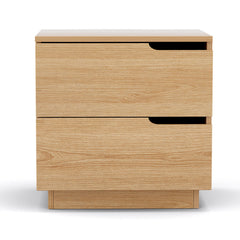 Artiss Bedside Table 2 Drawers Nightstand Pine