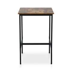 Artiss Bar Table Counter Kitchen Dining Desk Pub 60x92cm Vintage Metal Walnut