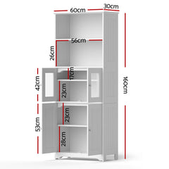 Artiss Buffet Sideboard Cabinet Pantry Kitchen Bathroom Storage Cupboard 160cm