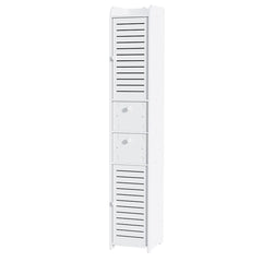Artiss 2X Bathroom Toilet Storage Cabinet Laundry Tallboy Cupboard