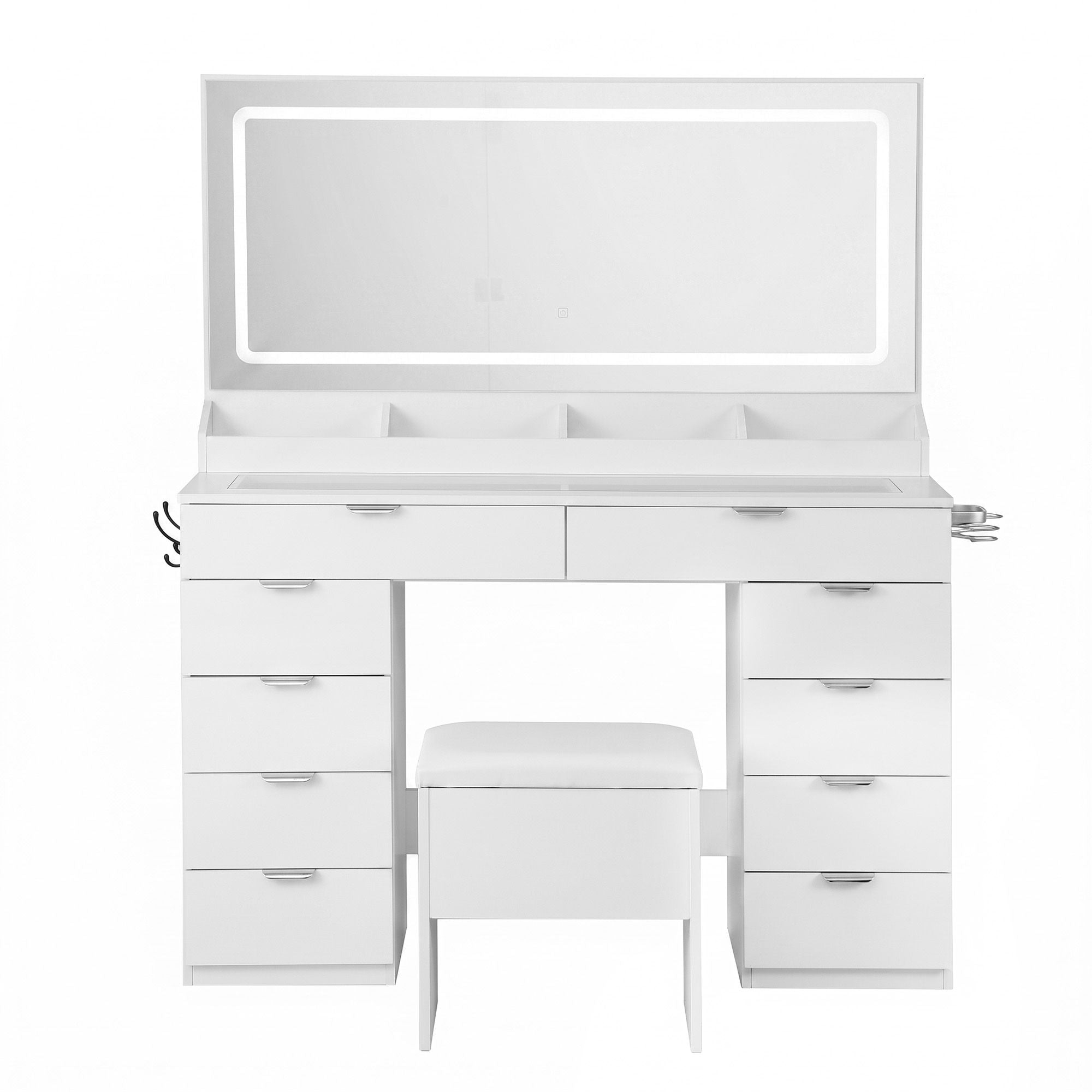Artiss Dressing Table Makeup Vanity Desk Large LED Mirror 10 Drawers Power