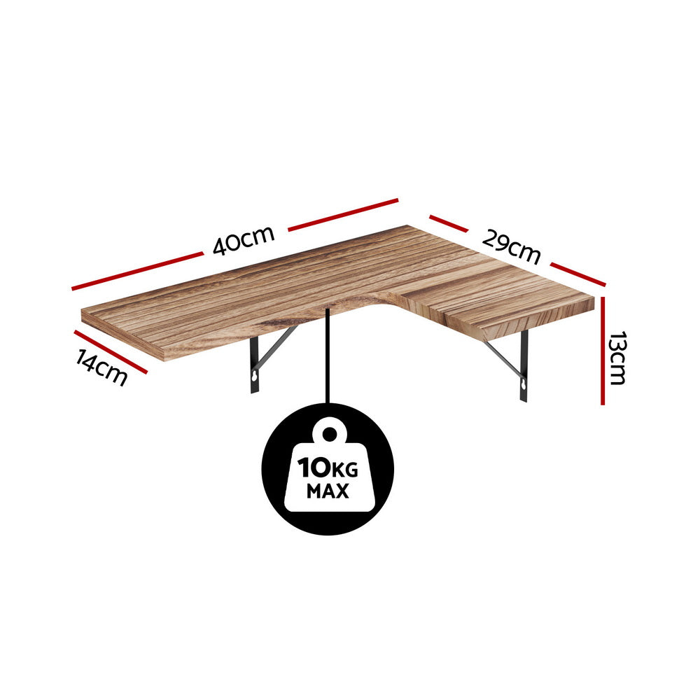 Artiss Floating Wall Shelf Corner Shelves Set Free Delivery