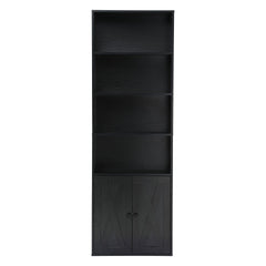 Artiss 6-Tier Bookshelf Display Cabinet Storage Black
