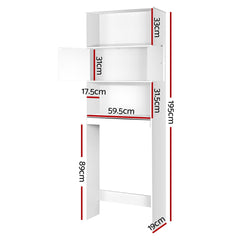 Artiss Bathroom Storage Cabinet Organiser Laundry Cupboard Toilet Shelf