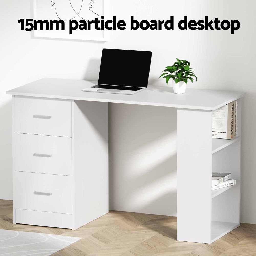 Artiss Computer Desk & Ergonomic Office Chair Set 120cm Home Office Study Desk
