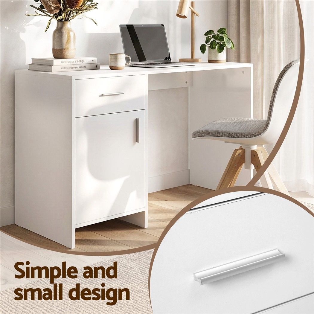 Artiss Computer Desk Drawer Cabinet White 100CM