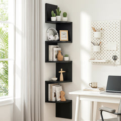 Artiss Wall Shelf Bookshelf Corner Floating 5-Tier Free Delivery