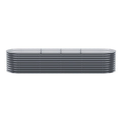 2x Green Fingers Raised Garden Bed 320X80X56cm Oval Planter Box