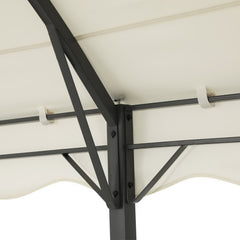 Instahut Gazebo Marquee 4x3m Outdoor Event Wedding Tent Camping Party Shade Iron Art Canopy Beige