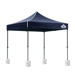 Instahut Gazebo Pop Up 3x3m w/Base Podx4 Marquee Folding Outdoor Wedding Camping
