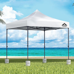 Instahut Gazebo Pop Up 3x3m w/Base Podx4 Marquee Folding Outdoor Wedding Camping