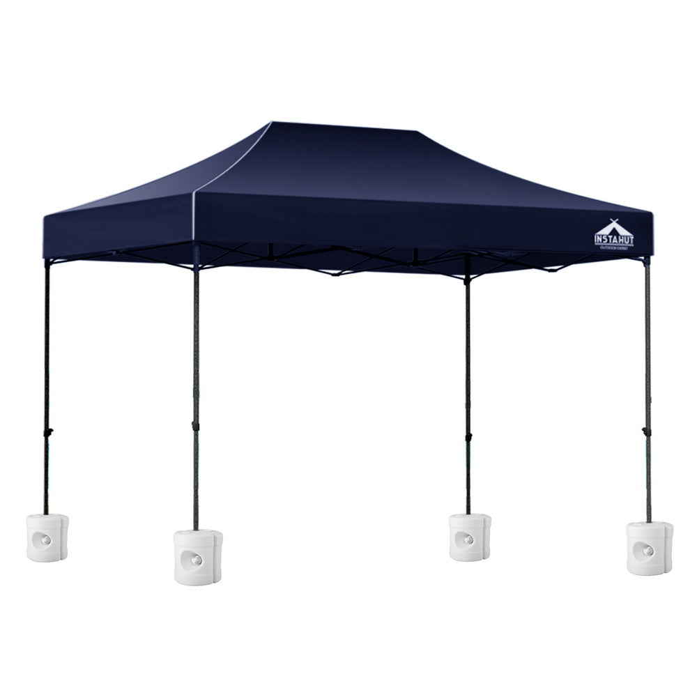 Instahut Gazebo Pop Up 3x4.5m w/Base Podx4 Marquee Folding Outdoor Wedding
