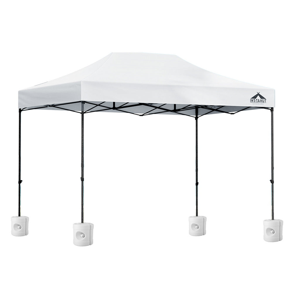 Instahut Gazebo Pop Up 3x4.5m w/Base Podx4 Marquee Folding Outdoor Wedding