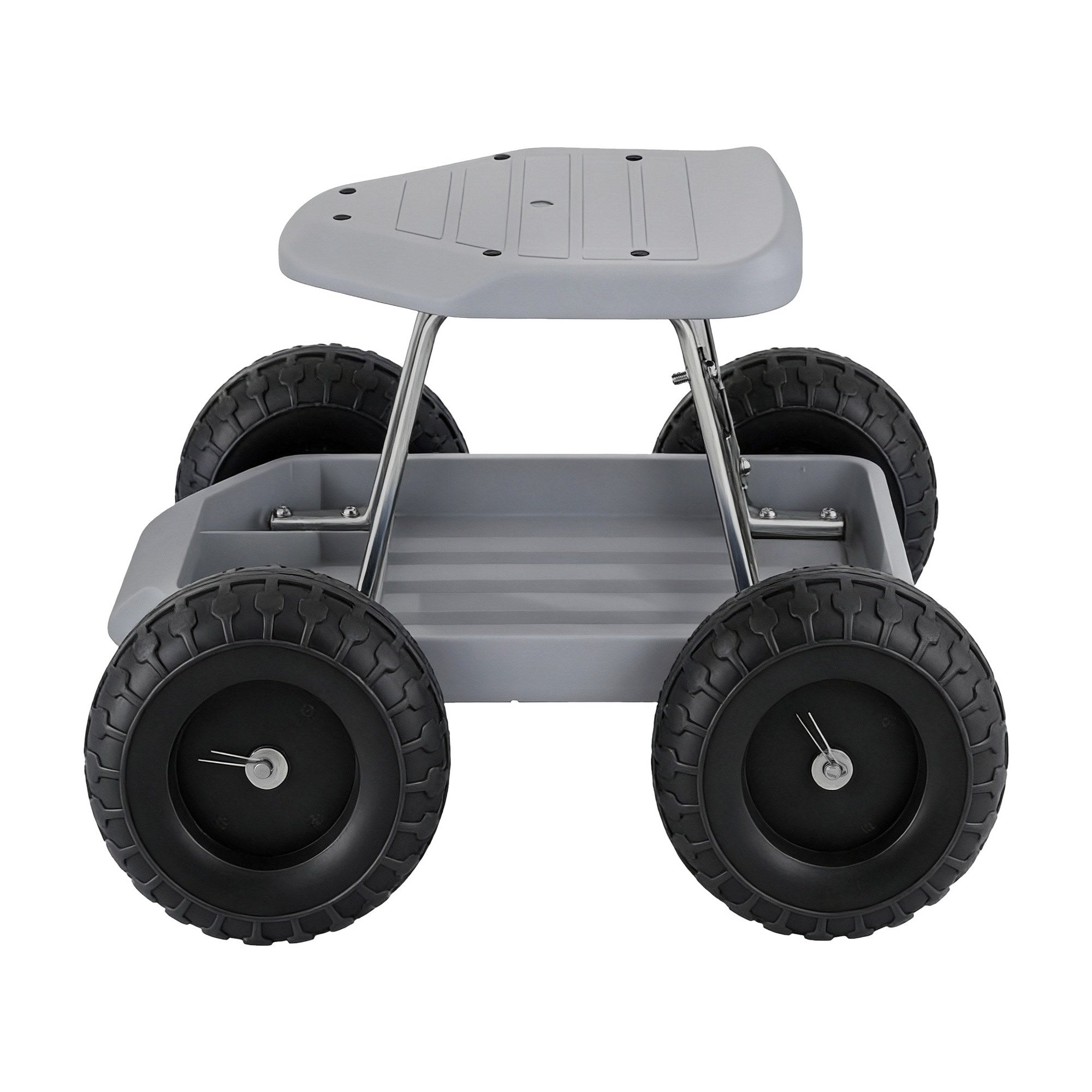 Gardeon Garden Cart Seat with Wheels, Rolling Work Stool with Tool Storage Tray, 440lbs (200kg) Heavy Duty Capacity Garden Stool for Outdoor Yard Work