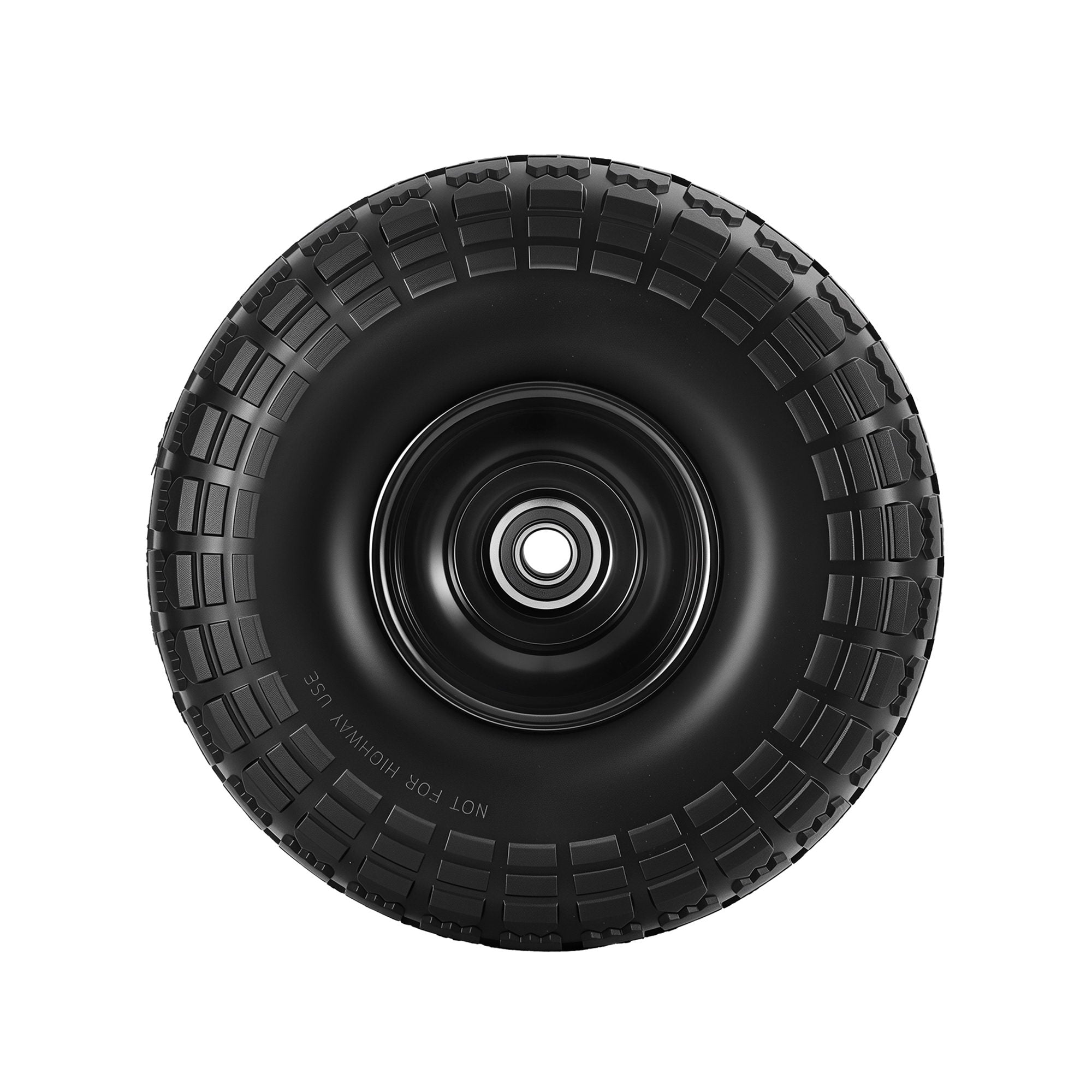 Gardeon 2pcs, 4.10/3.50-4 Tire And Wheel Flat Free, 26cm Solid Rubber Tires with 5/8 Axle Bore Hole And Double Sealed Bearings, Perfect for Wheelbarro
