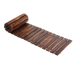 Gardeon 8FT Wooden Garden Pathway Roll-Out Straight Walkway Outdoor Backyard Charcoal Brown