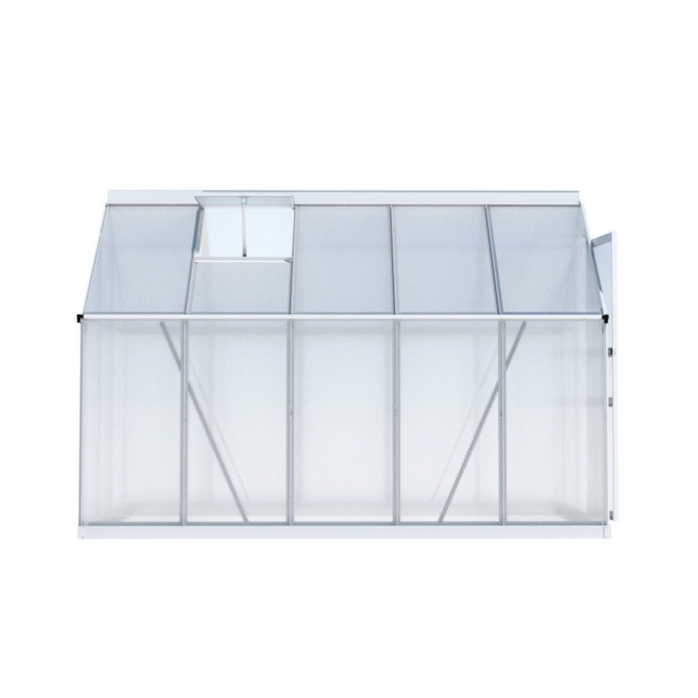 Green Fingers Greenhouse Aluminium Polycarbonate Premium Garden Storage Shed