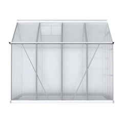 Green Fingers Greenhouse 2.42x2.5x2.26M Aluminium Double Doors Green House