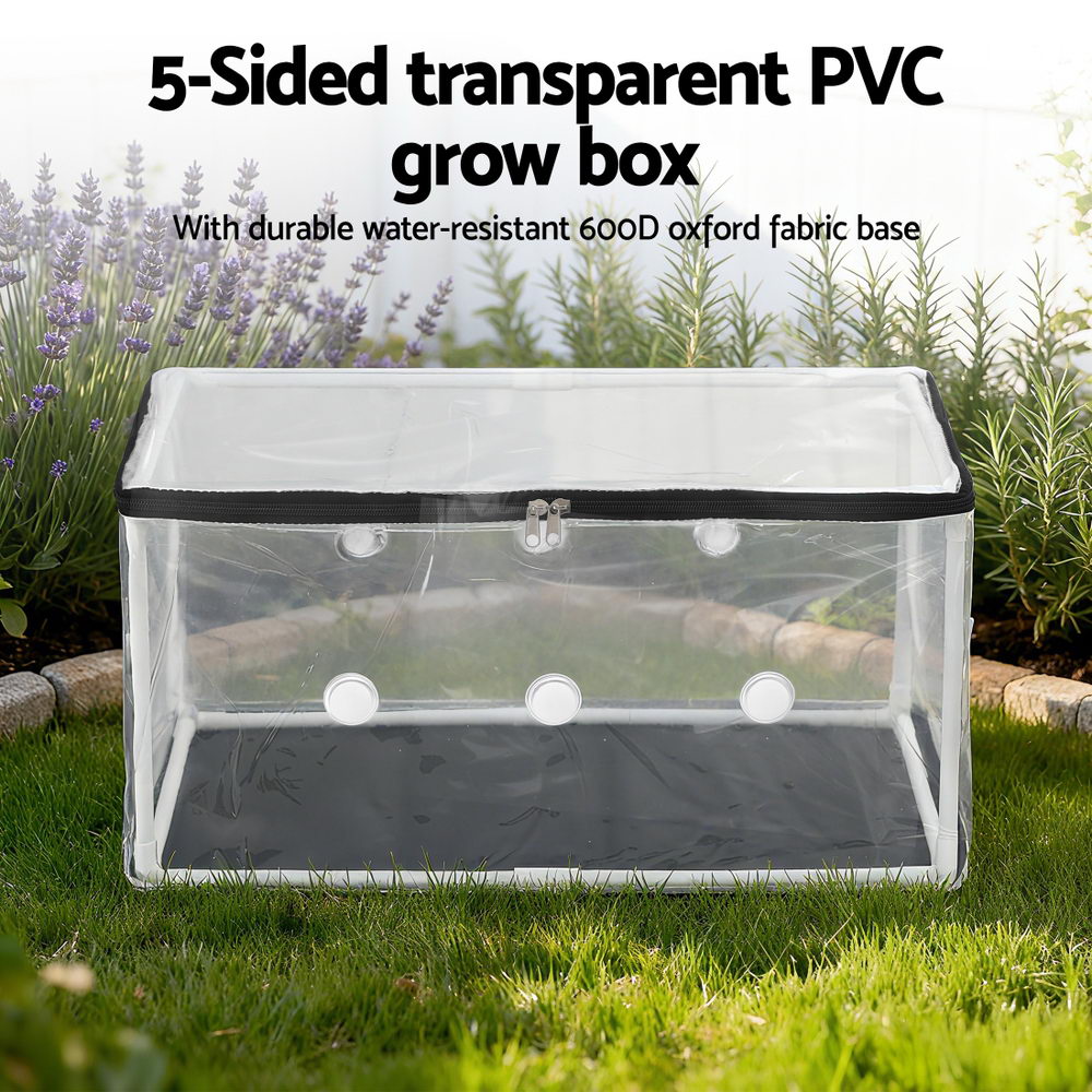 Green Fingers Mini Greenhouse 50x25x25cm PVC Cover Mushrooms Free Delivery