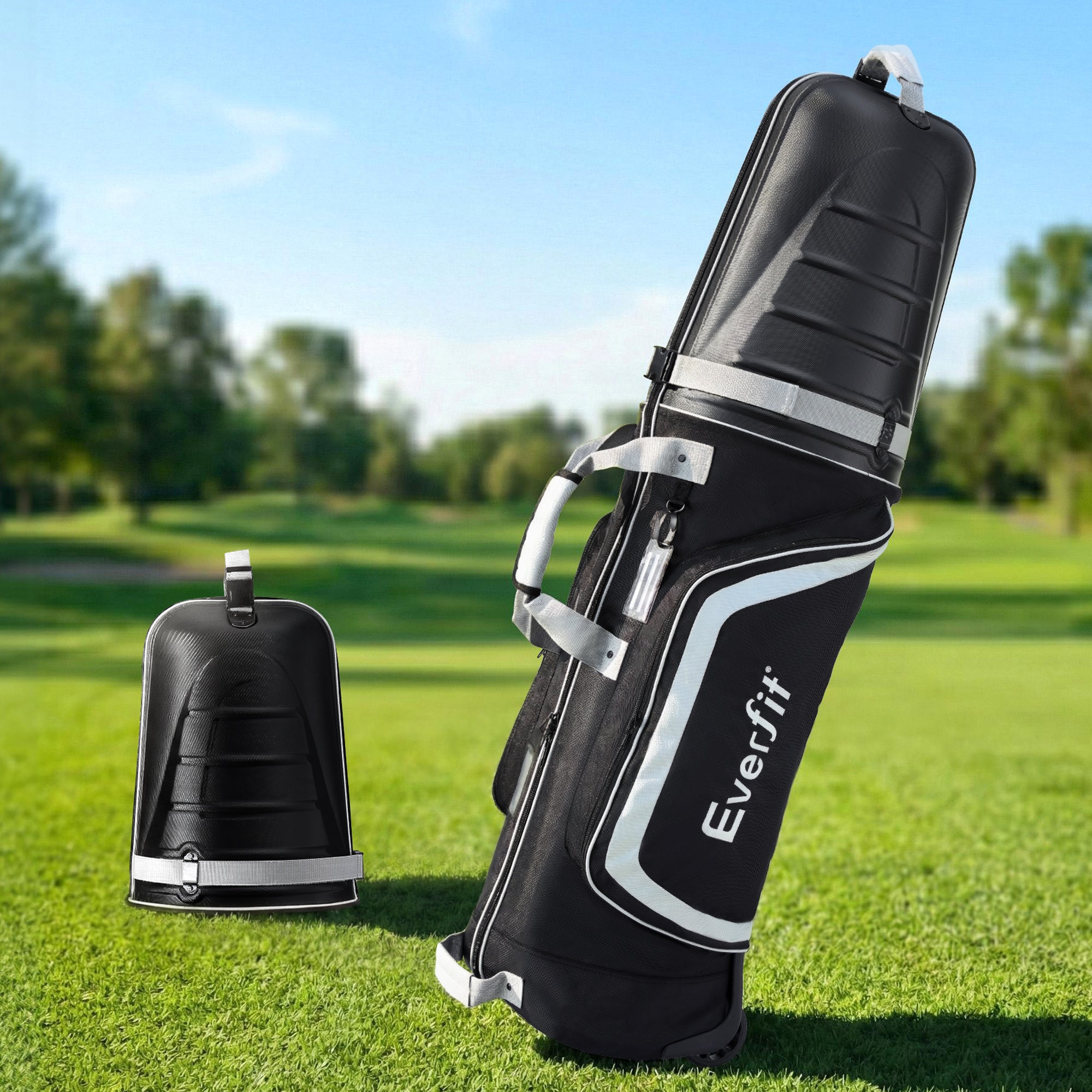 Everfit Golf Travel Bags for Airlines with Wheels Golf Clubs Hard Case Foldable - Free Delivery