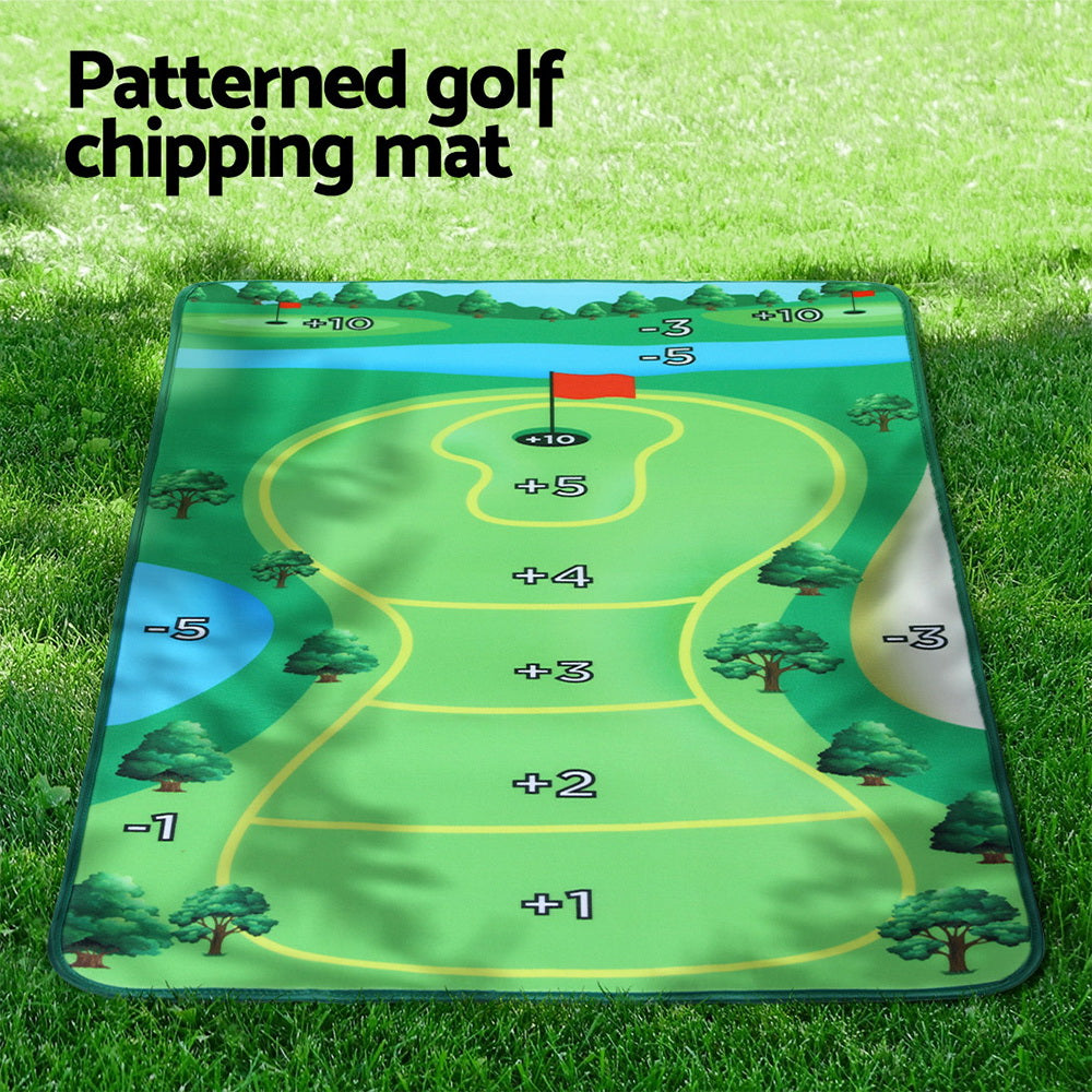 Everfit Golf Chipping Game Mat Indoor Outdoor Practice‚Äö?†??‚àö?°¬¨¬®‚Äö???Training Aid Set