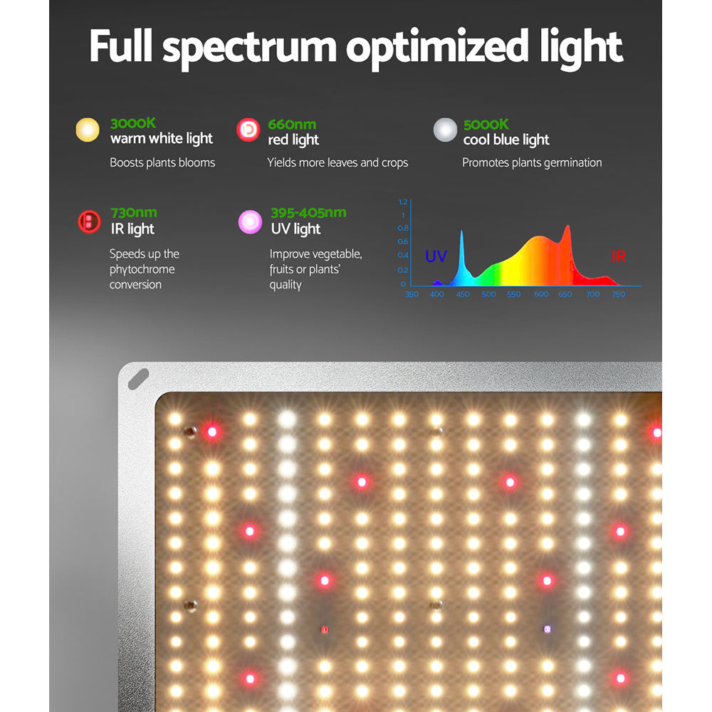 Greenfingers Grow Tent Light Kit 100x100x200CM 220W LED Full Spectrum