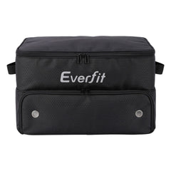Everfit Golf Trunk Organizer for Car, 2-Tier Golf Storage Bag with Ventilated Shoe Compartment Black