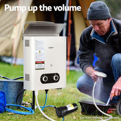 Devanti Water Pump 12V Pressure Shower 4L/Min Free Delivery