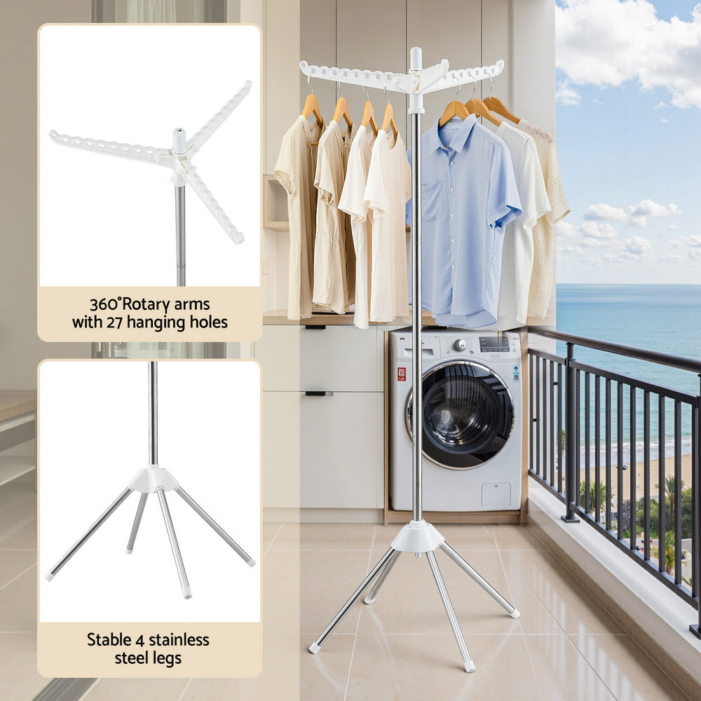 Artiss Clothes Rack Airer Rotatable Hanger Foldable Free Delivery