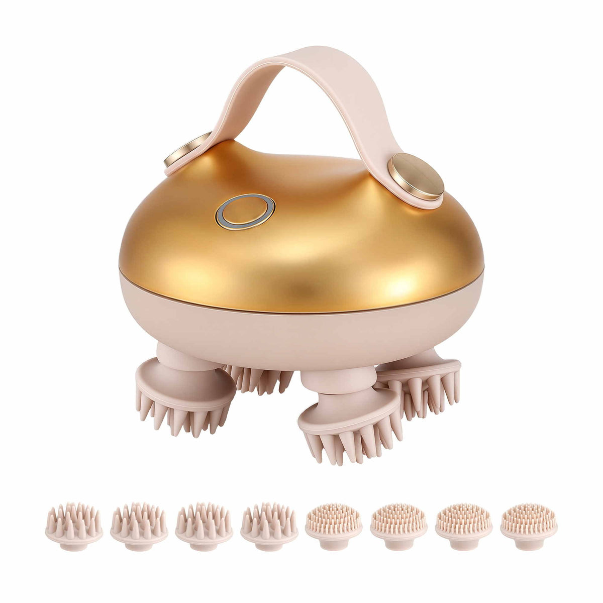 Livemor Scalp Massager Kneading Head Massager Scalp Stress Relax Portable Rechargeable Hair Massager Shower Massage Cat Massager Scratcher, Gift for Mom Dad