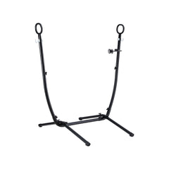 Gardeon Hammock Chair Stand Iron Frame w/Phone Holder Black