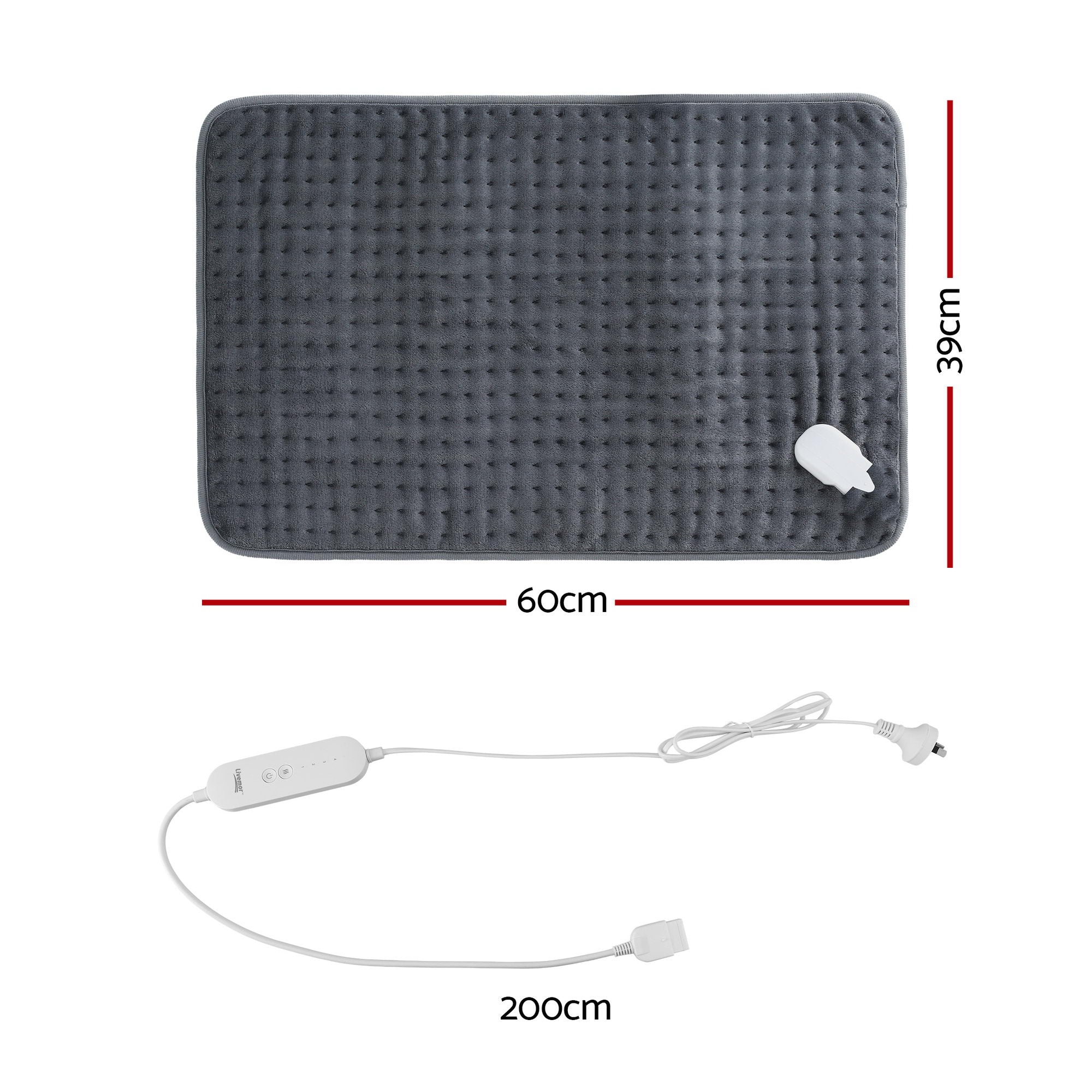 Livemor Electric Heating Pad Heat Mat 60x39cm - Free Delivery