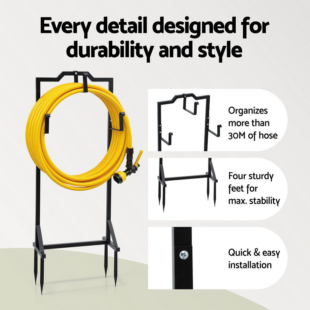 Green Fingers Garden Hose Holder Metal Portable Freestanding Free Delivery