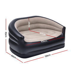 Gardeon Outdoor Air Sofa Inflatable Couch Two-Seater Free Delivery