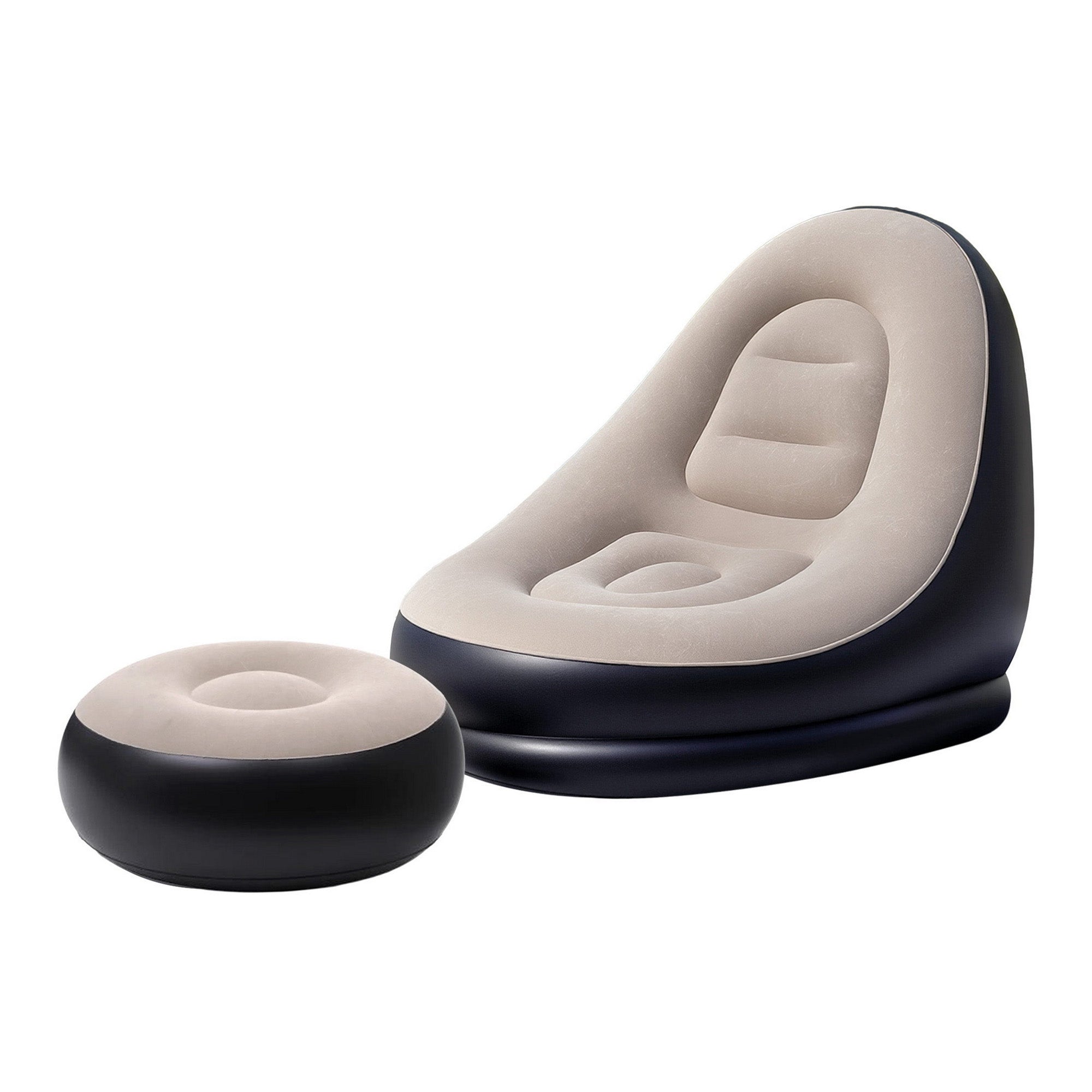 Gardeon Inflatable Chair Ottoman Air Sofa Blow Outdoor Free Delivery