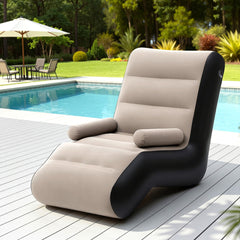 Gardeon Inflatable Chair Sun Lounger Blow Up Foldable Outdoor Free Delivery