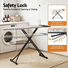 Artiss Foldable Ironing Board with Iron Rest Ironing Board for Laundry Room