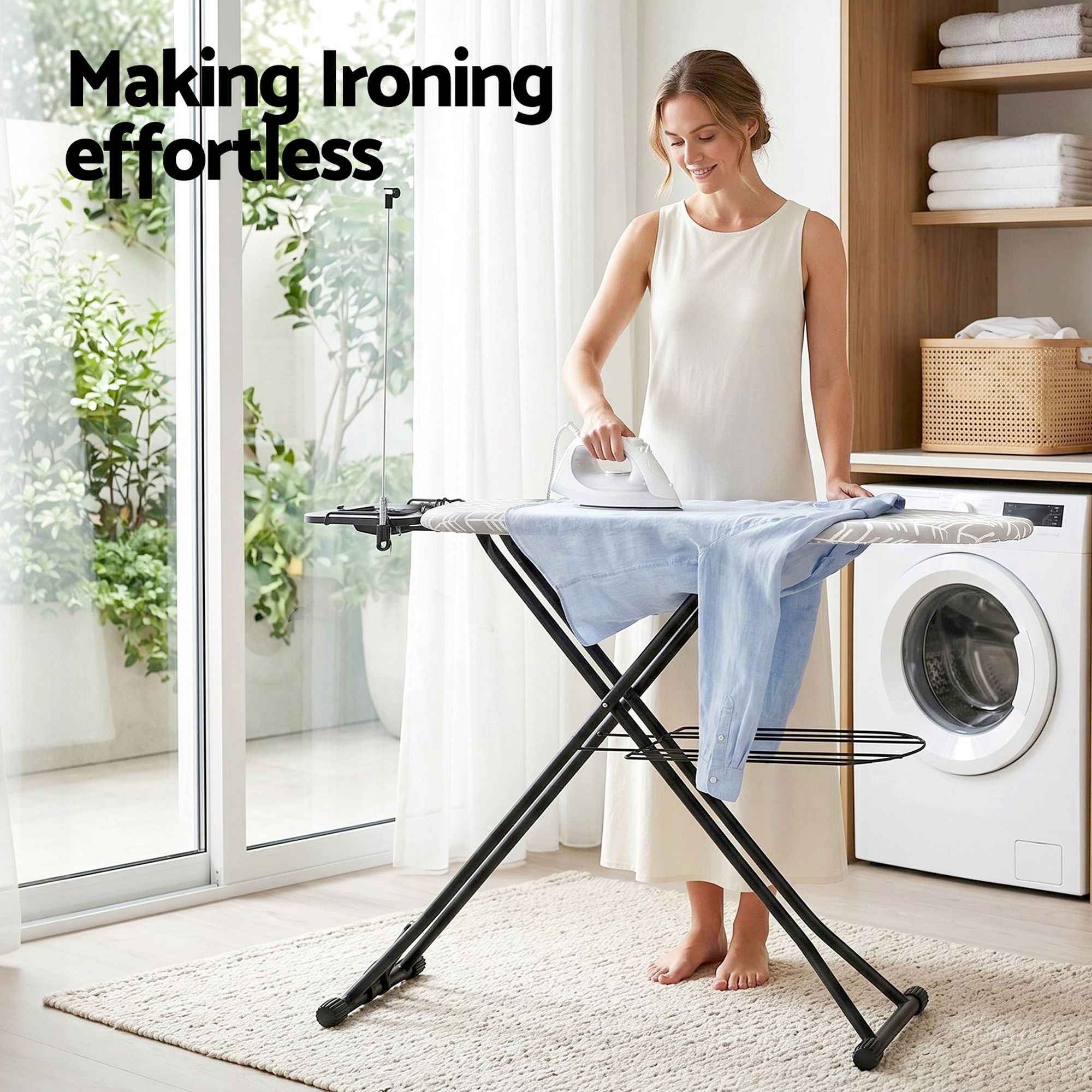 Artiss Foldable Ironing Board with Iron Rest Ironing Board for Laundry Room