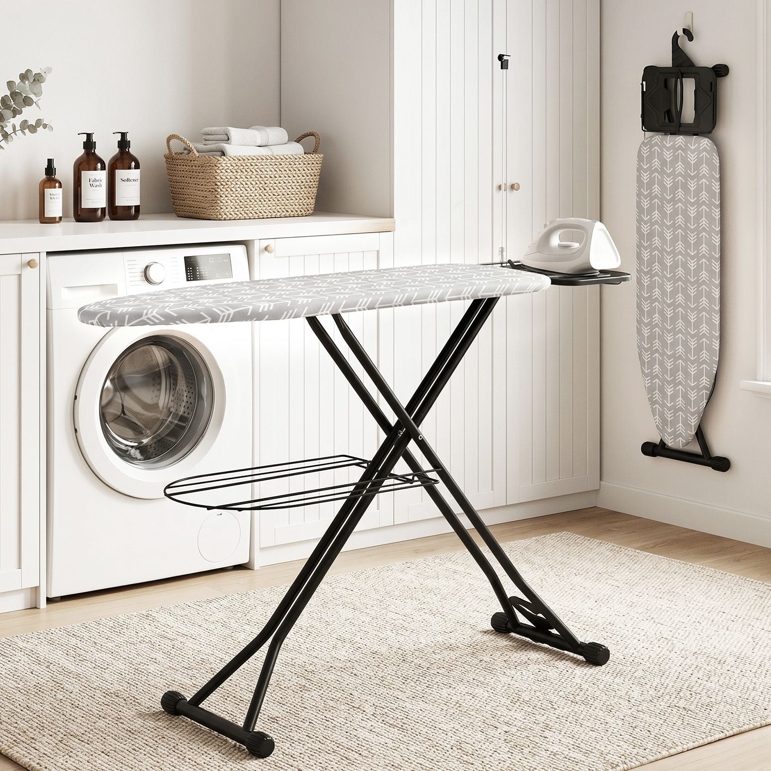 Artiss Foldable Ironing Board with Iron Rest Ironing Board for Laundry Room